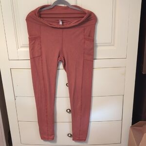 Ebb & Flow Rust Color Leggings